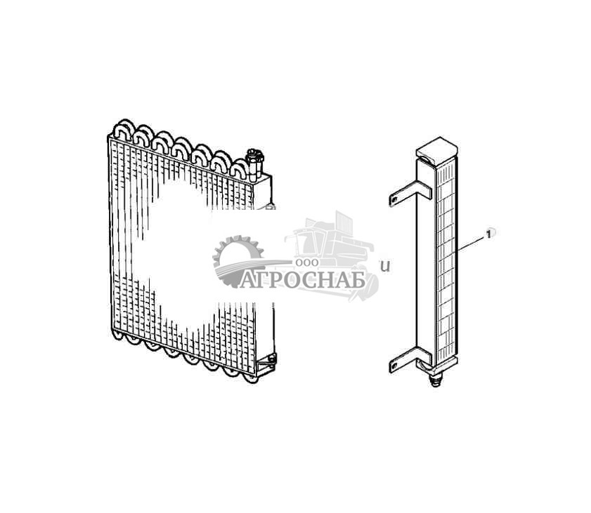 AC CONDENSER AND FUEL COOLER 